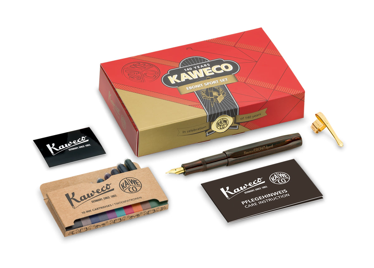 Kaweco EBONIT Sport Fountain Pen Set