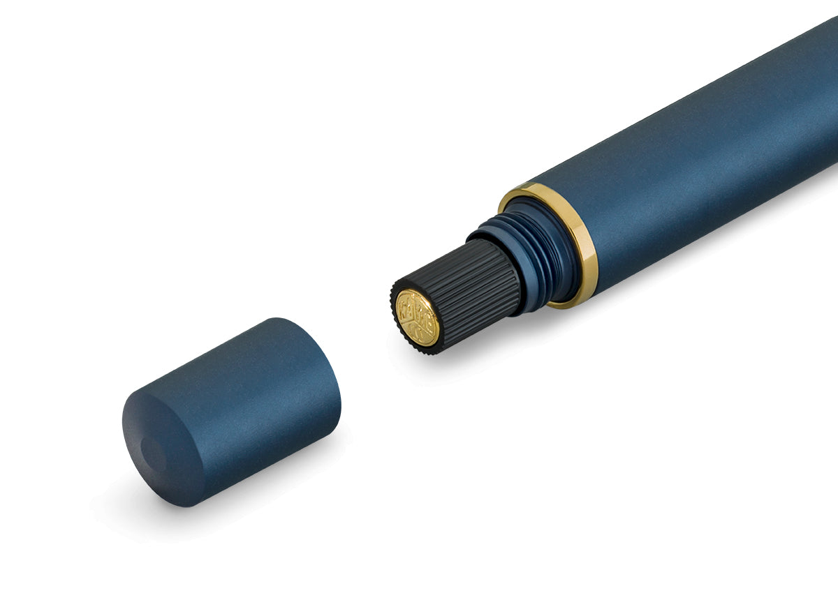 Kaweco PISTON SPORT AL Starter Set Navy/Gold