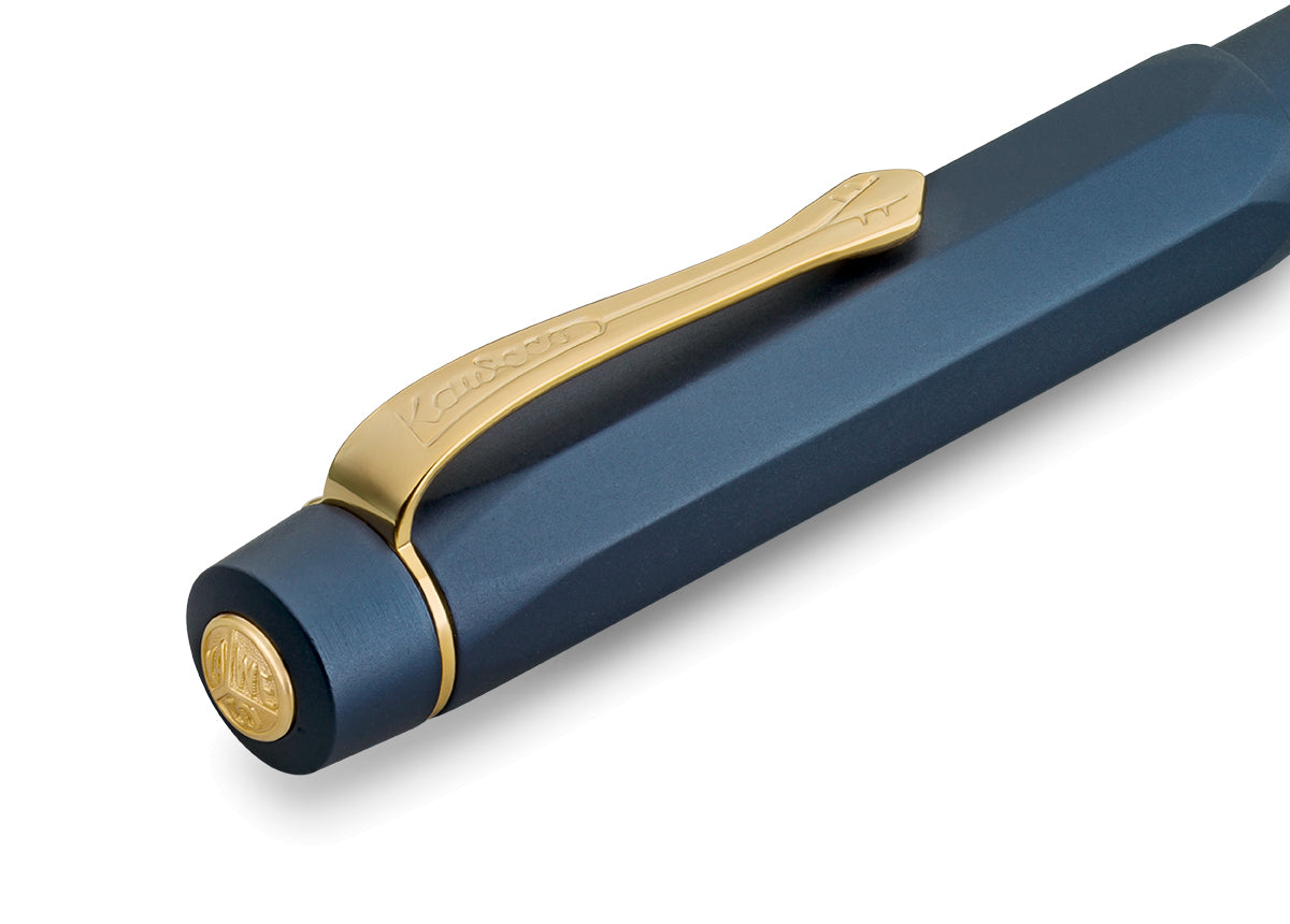 Kaweco PISTON SPORT AL Starter Set Navy/Gold