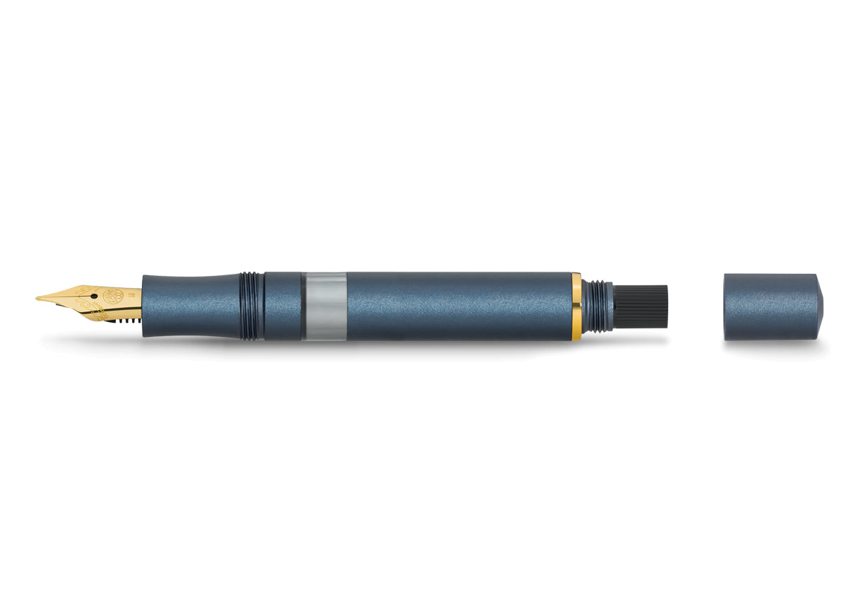 Kaweco PISTON SPORT AL Starter Set Navy/Gold