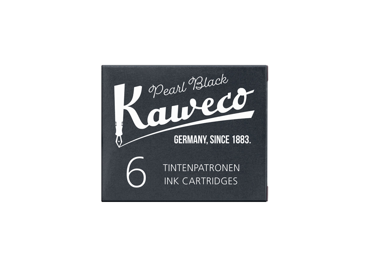 Kaweco Ink Cartridges 6-Pack Pearl Black