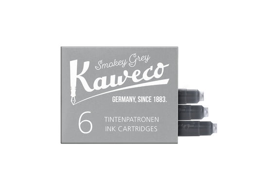 Kaweco Ink Cartridges 6-Pack Smokey Grey
