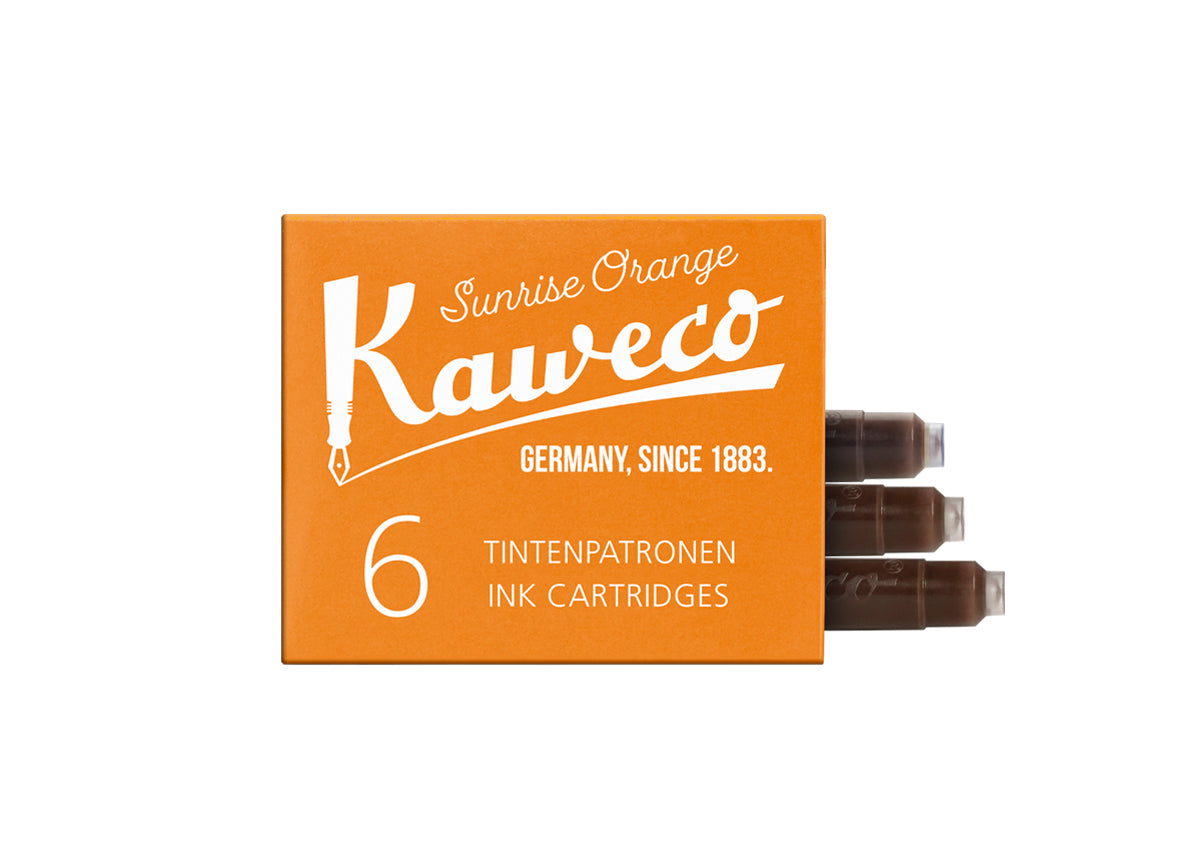 Kaweco Ink Cartridges 6-Pack Sunrise Orange