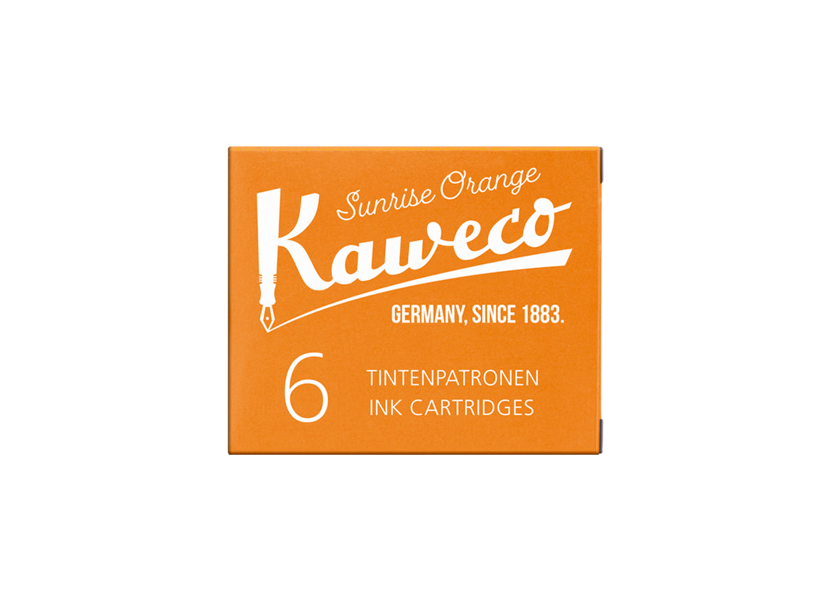 Kaweco Ink Cartridges 6-Pack Sunrise Orange